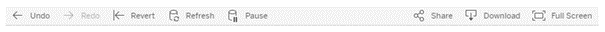 This image is of the toolbar at the bottom of the visualisation.