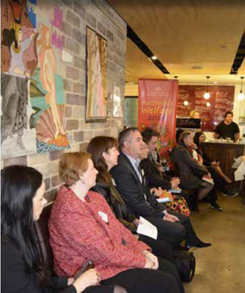 Photo of attendees seated at the launch of the report: Australia's Welfare 2013