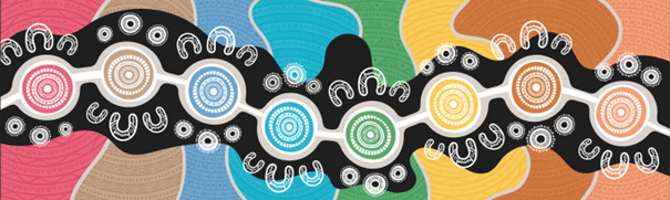 First Nations artwork showing connected meeting places representing capital cities, highlighting community, local differences, and the value of detailed, community-level data.