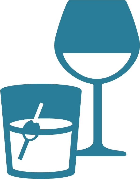 Icon of alcoholic drinks