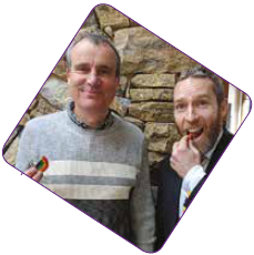 Photo of Barry Sandison (left) and Michael Frost (right)