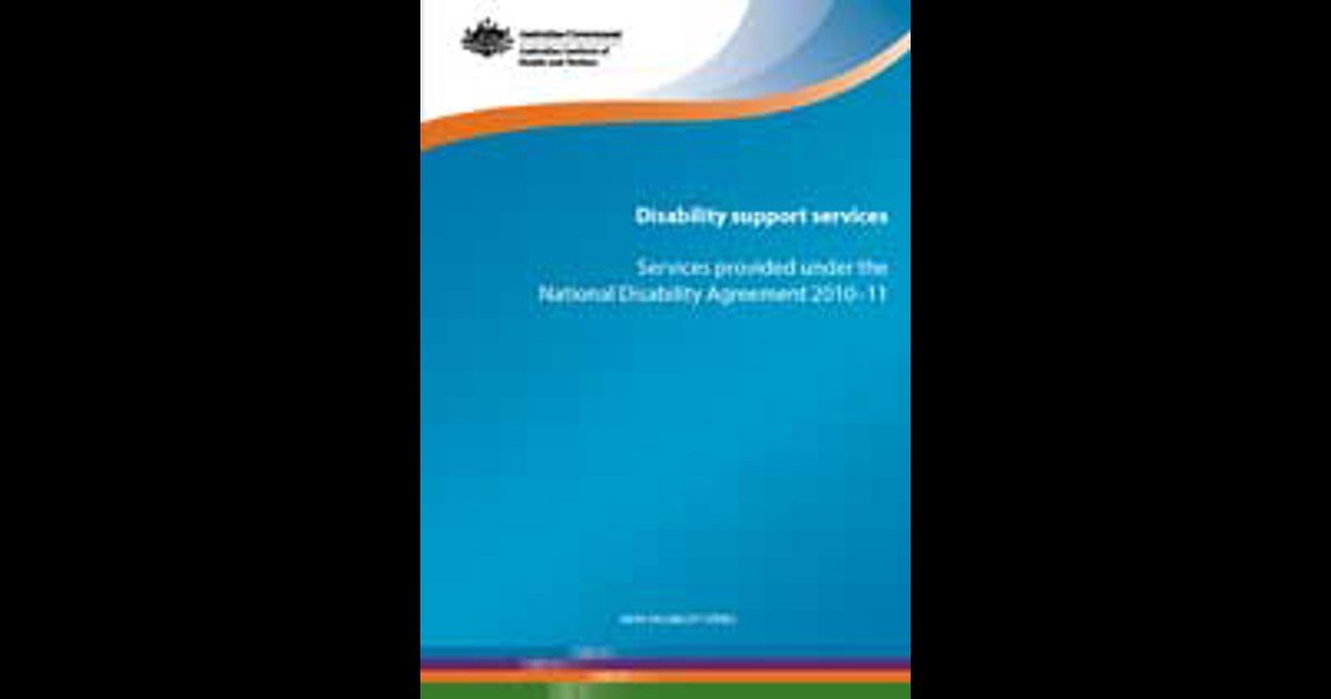 Disability Support Services Services Provided Under The National Disability support services services provided under the national